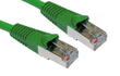 0.5m CAT5e Shielded Snagless Patch Cable Green 26 AWG