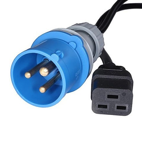 16A Commando to C19 Power Lead
