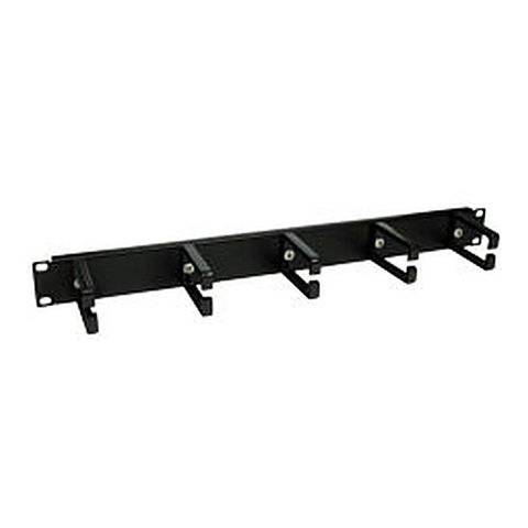 1U Rack Cable Management Bar 5 Ring
