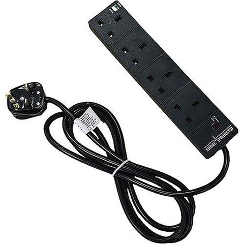 4 Way Surge Protected Extension Lead