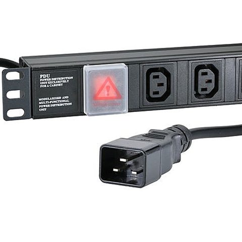 8 Way C13 Rack PDU Vertical with C20 Plug