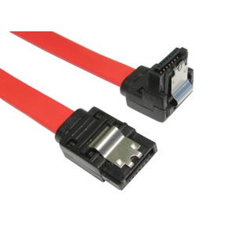 Locking SATA Cable 3Gbps Straight to Angle