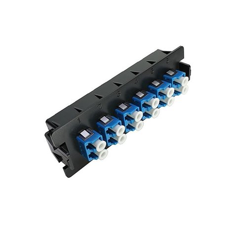 6 Port LC Duplex Adapter Plate 12 Fibre OS2
