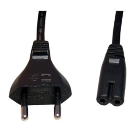 Euro Plug to C7 Figure 8 Mains Lead