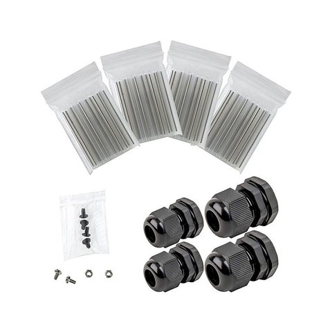 Fibre Panel Cable Management Kit with Cable Glands