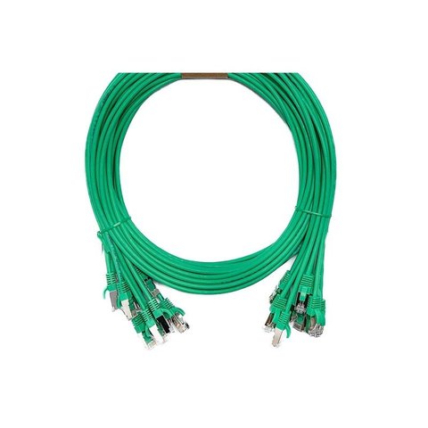 10 Pack CAT6A S/FTP 10 Gigabit Snagless LSZH Cable