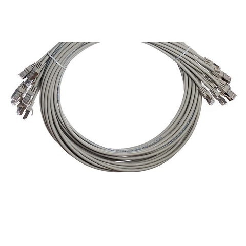 10 Pack CAT6A S/FTP 10 Gigabit Snagless LSZH Cable