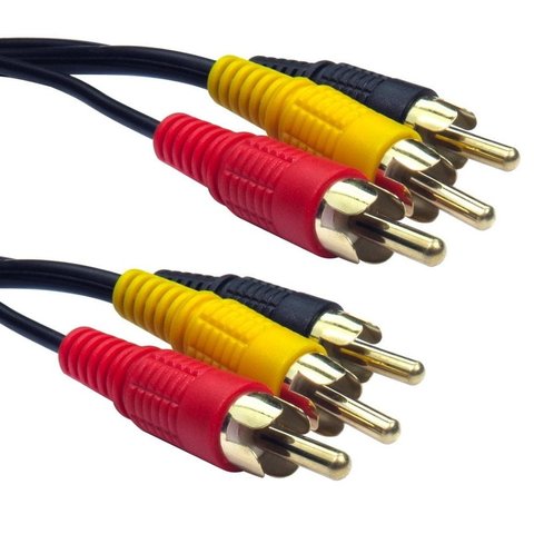 3x Phono Plugs to 3x Phono Plugs