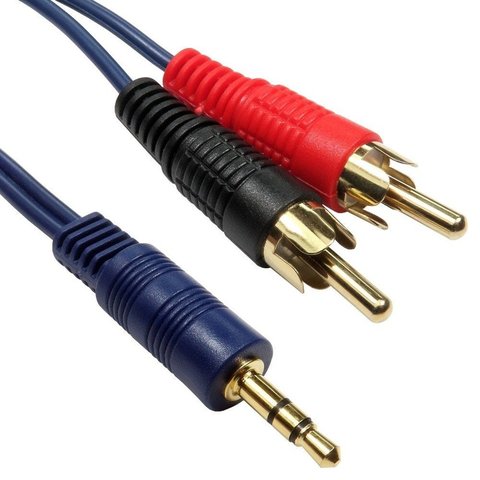 2x Phono to Aux In Cable Shielded