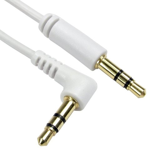 Straight to Angled Stereo Jack Cable