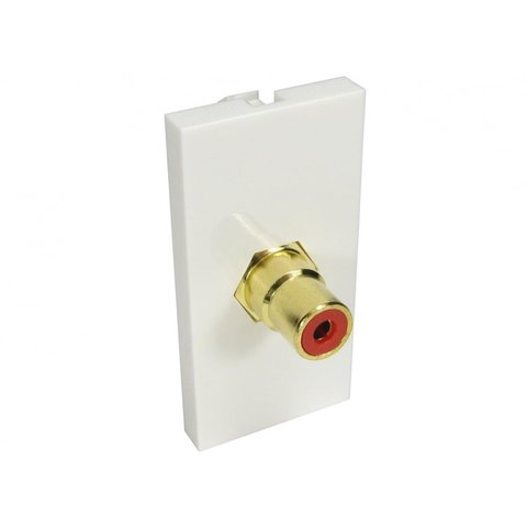 Single Phono Face Plate Single Socket Wallplate Module