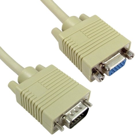 0.5m VGA Extension Cable Triple Shielded VGA-Male to Female