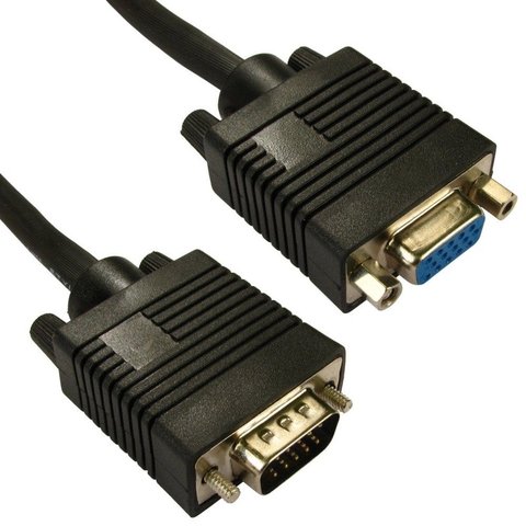 Monitor Extension Cable 2m VGA / SVGA Black Male Female