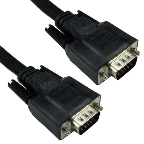 Flat VGA Cable Male to Male Fully Wired Super Thin
