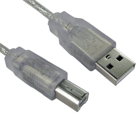 Transparent USB Cable A to B