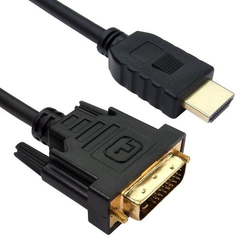 Gold HDMI A-Male DVI D Male