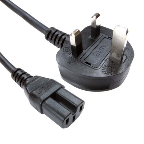 UK Mains to IEC C15 Power Cable