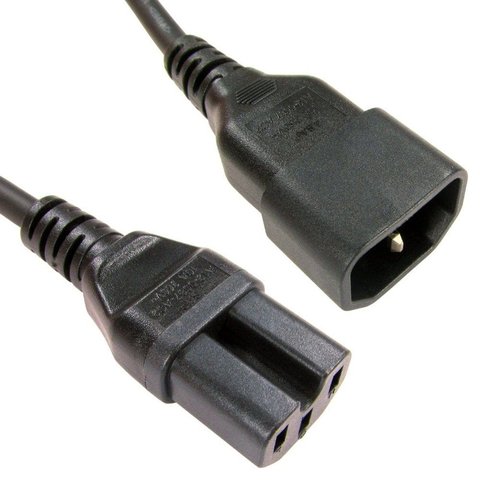 C14 to C15 Mains Extension Cable
