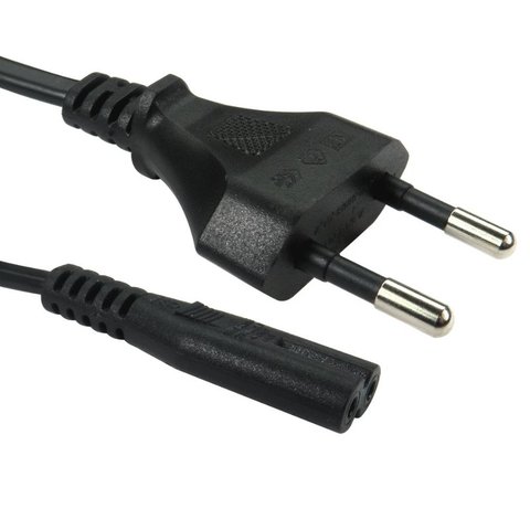 2 Pin Euro Plug to Figure 8 C7 Power Lead