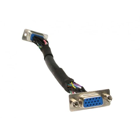 VGA Faceplate Stub Cable HD15 f-f