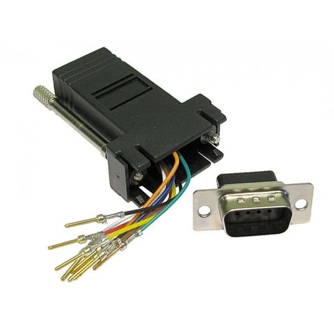 9 Way Male RJ45 8 Pin Socket