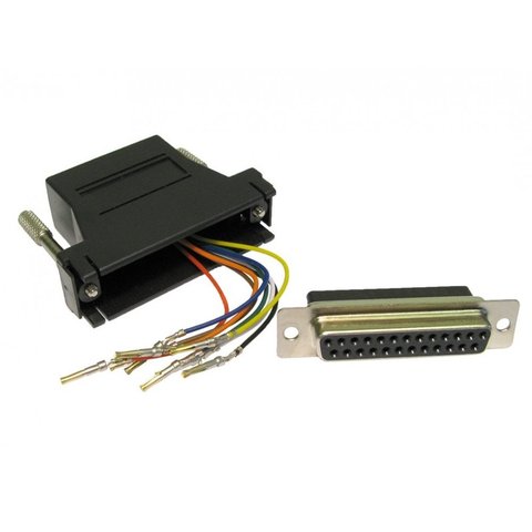 25 Way Female RJ45 8 Pin Socket