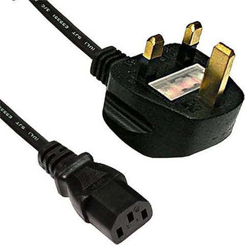 UK Plug to C13 Kettle Lead LSZH