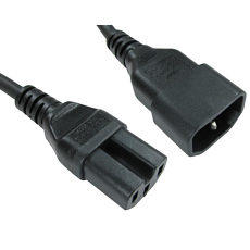 1.8 m C14 to C15 Power Extension Cable