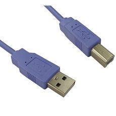 1.8m Blue USB Cable USB A to B