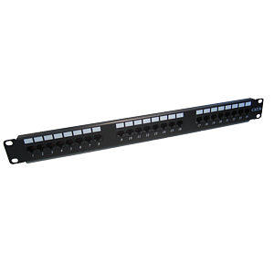 24-Port CAT5e Punch Down Patch Panel