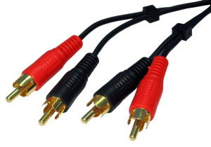 3m 2x Phono to Phono Cable