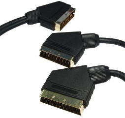 2m SCART Cable Splitter