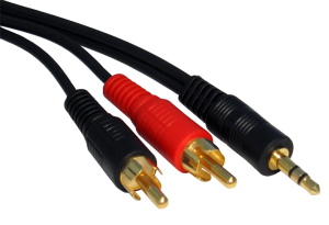 3.5mm Jack Plug to Phono Cable 15m Premium