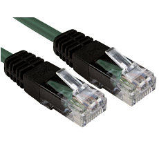 2m Green CAT5e Crossover Ethernet Cable