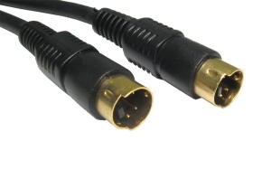 2m S-Video Cable 4 Pin Mini Din Gold