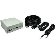 4 Port Metal Box with AV Modular Couplers plus 10m Cable Kit