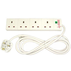 4 Socket Surge Protected Extension Lead 5m BS Approved