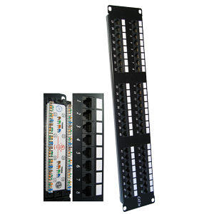 48 Port CAT6 Punch Down Patch Panel