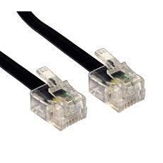 30m ADSL Modem Cable RJ11 Black