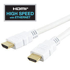 2m White HDMI Cable High Speed with Ethernet 1.4 2.0