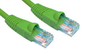 10m LSZH Snagless CAT5e Patch Cable Green 24 AWG