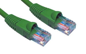 0.5m Snagless CAT6 Patch Cable Green 24 AWG