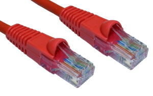 0.5m Snagless CAT6 Patch Cable Red 24 AWG