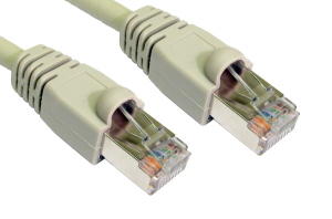 10m CAT6 Shielded Snagless Patch Cable Grey 26 AWG