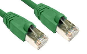 2m CAT6 Shielded Snagless Patch Cable Green 26 AWG