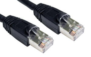 30 m Network Cable FTP/SSTP Shielded CAT6 Black