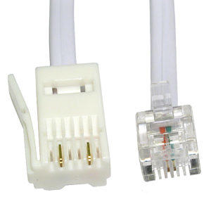 RJ11 to BT Plug 3m 2 Wire Modem Newlink