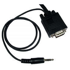 1m VGA plus Audio Cable HD15 3.5mm