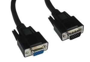 2m SVGA Extension Cable DDC 15 Pin Fully Wired