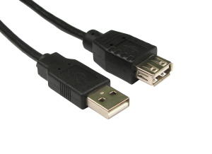 12cm Short USB 2.0 A-Male to A-Female Extension Cable